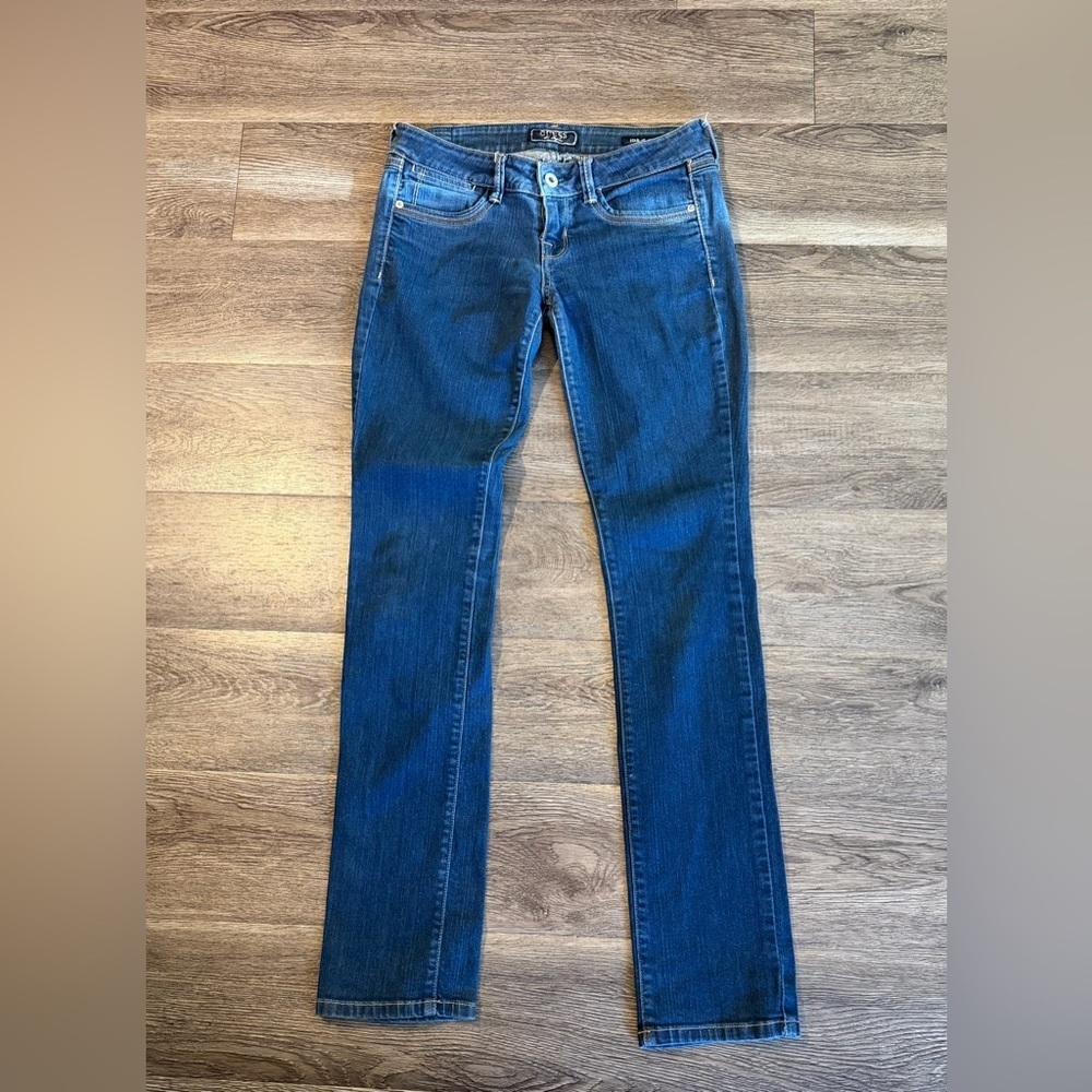 Guess Women's Starlet Straight Leg Blue Jeans